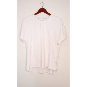Spyder Active Athletic Shirt Women XL White S.S. Preppy Sporty Casual Relaxed